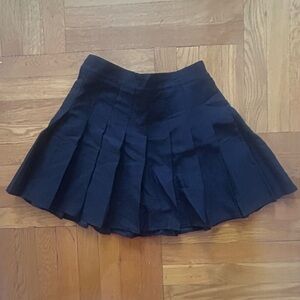 Amazon Black Pleated Mini Skirt with shorts built in